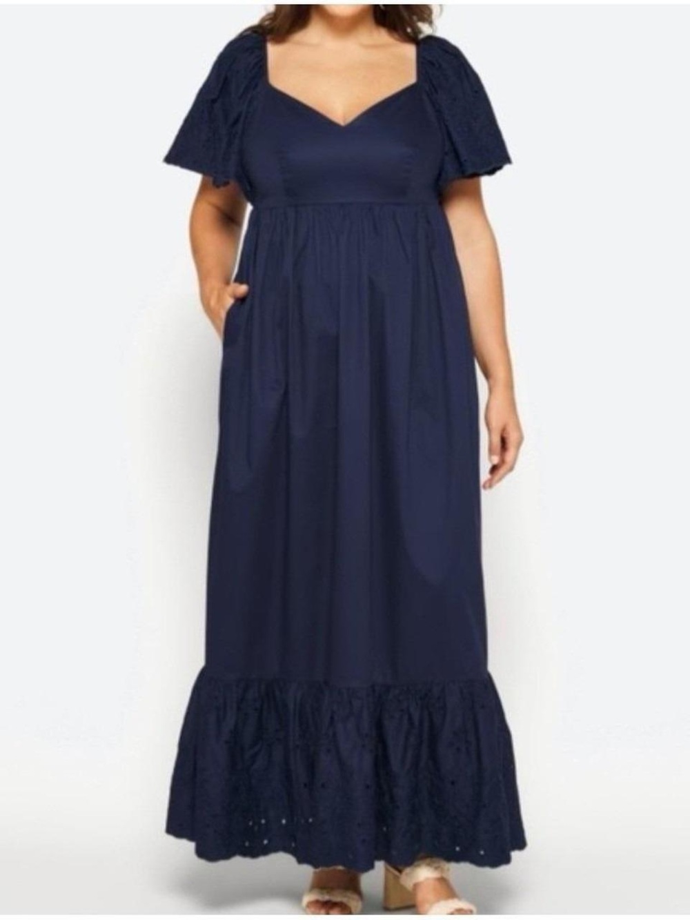 Anthropologie En Saison Barnette Maxi Dress in Blue